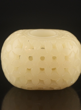 寿山石芙蓉石糖白玉石绣球手件把玩手串手饰玉石天然保真文玩收藏