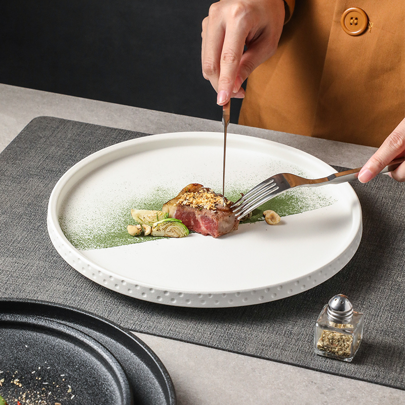陶瓷西餐盘牛排盘耐磨不易留痕