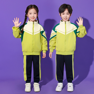 幼儿园园服春秋学院风运动服儿童校服套装小学生班服棒球服三件套