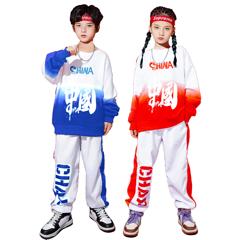 儿童演出服啦啦队服装国潮风