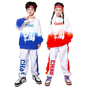 儿童演出服啦啦队服装国潮风