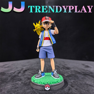 宠物小精灵神奇宝贝皮卡丘小智手办模型宝可梦动漫二次元桌面摆件