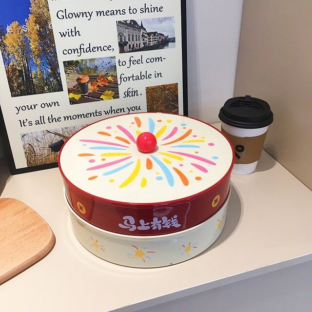 水果盘客厅茶几家用2026新款高端精致零食坚果盒乔迁新年桌面收纳