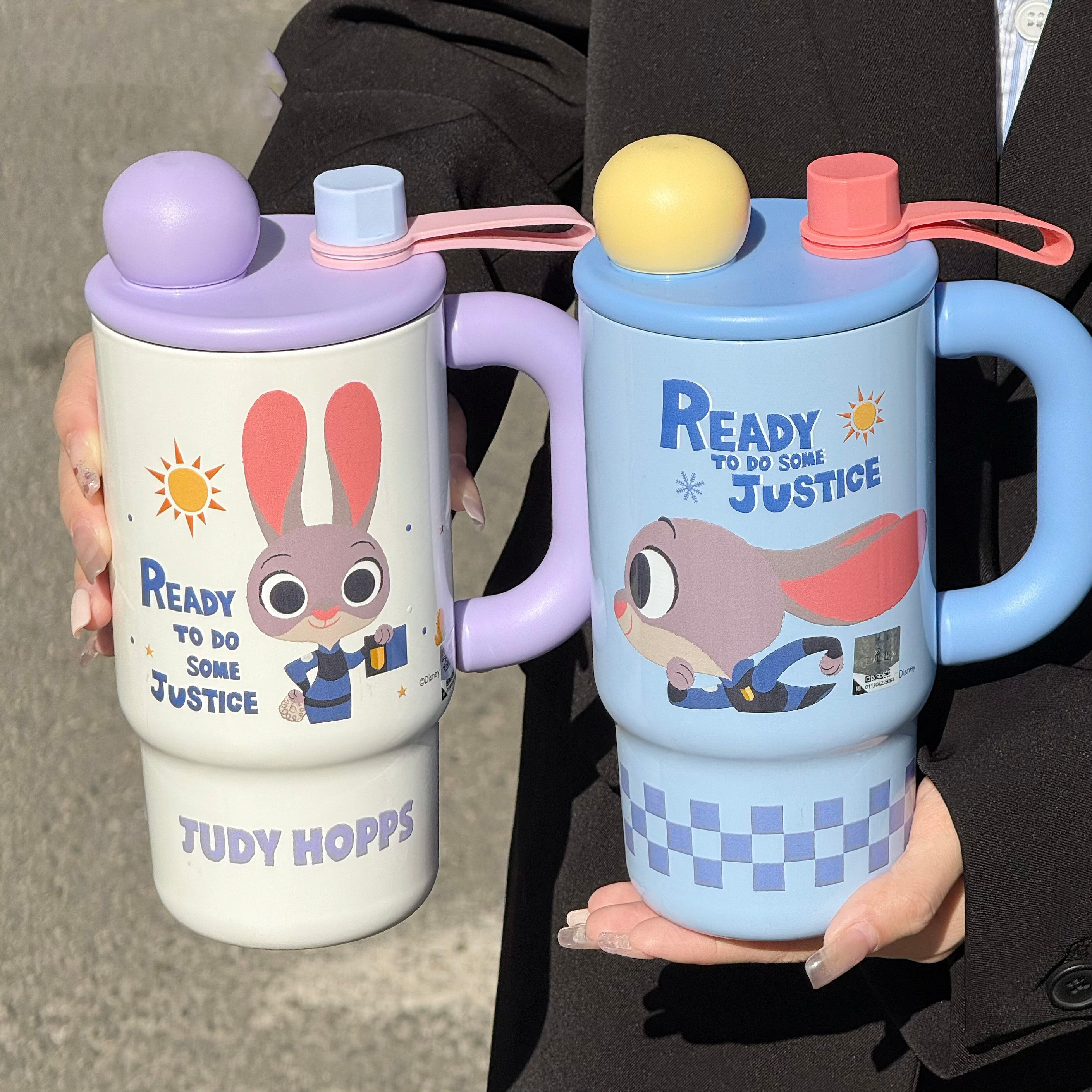 迪士尼大容量保温杯便携吸管水杯