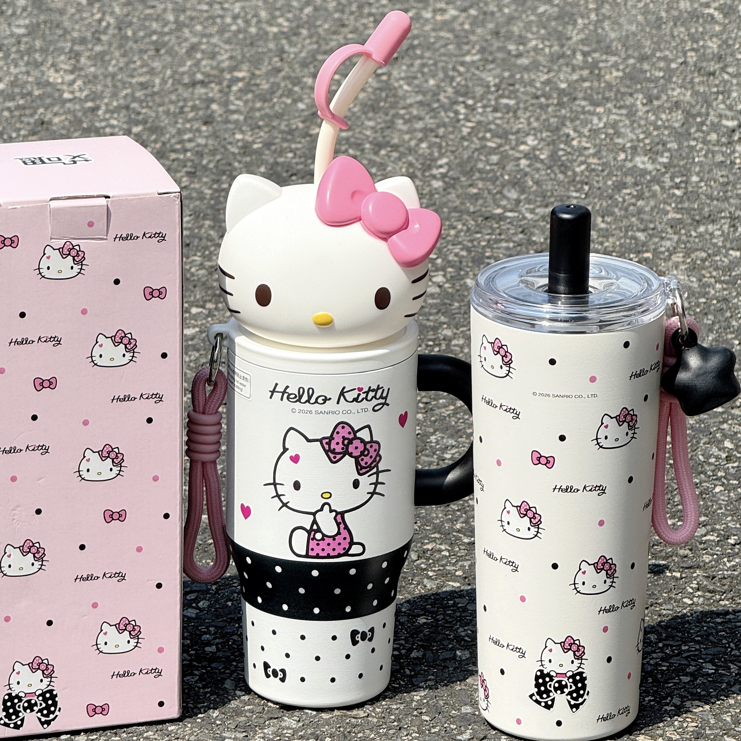 少女心可爱HelloKitty卡通保温杯迷你杯女生学生水杯便携吸管杯子