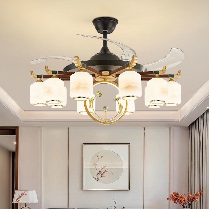 客厅风扇灯隐形吊扇灯2025新款家厢餐厅电风扇吊灯一体用新中式包,家装灯饰光源,风扇灯,淘宝优惠券,粉丝福利购,淘宝优惠卷