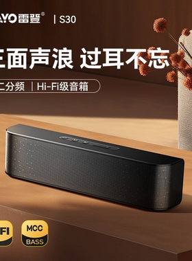 雷登S30音响蓝牙音箱60W大音量无音质线家用户外小型低音炮HIFI高