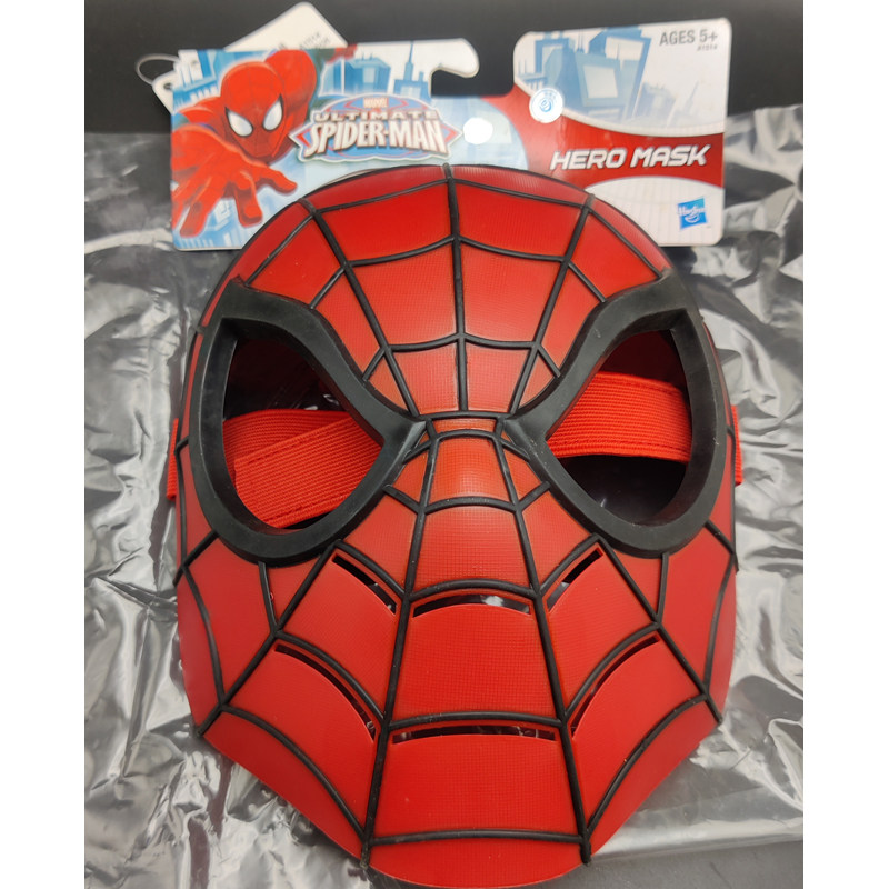 孩之宝蜘蛛侠英雄远征 cosplay超级英雄迈尔斯万圣节面具男孩玩具