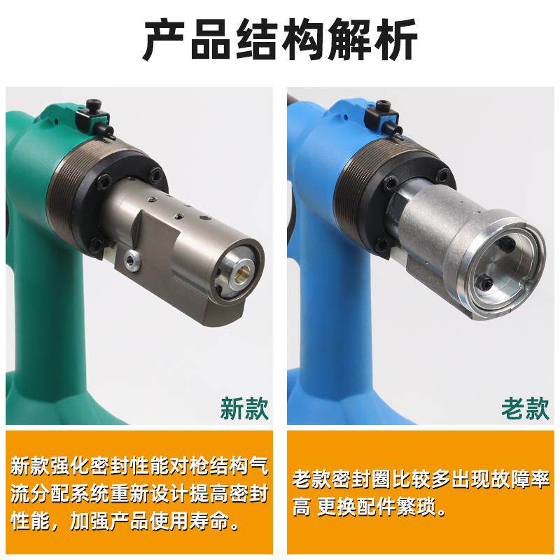 新款致力威气动铆螺母枪M3-M12全自动工业级拉铆枪液压拉钉枪包邮