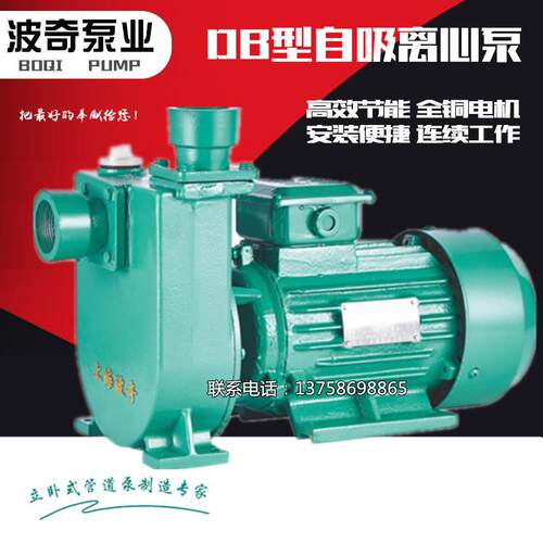 新款上海DB型自吸离心泵大流量自吸泵1/1.5/2寸抽水泵高包邮