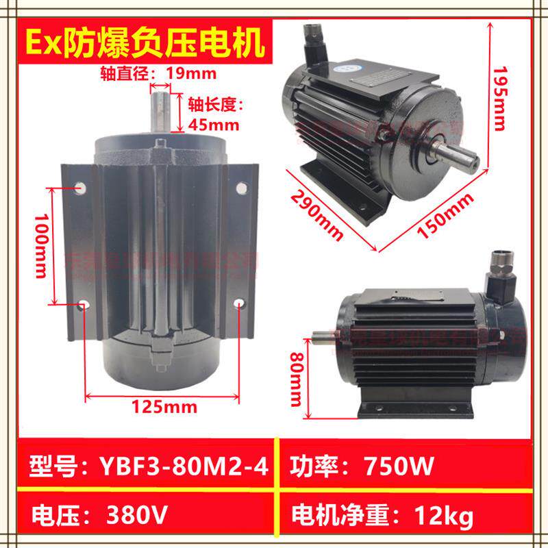 新款台成Ex防爆负压电机隔爆马达配工业强力排气扇纯铜线大功包邮