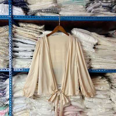 披肩夏季配裙子超仙长袖醋酸冰丝雪纺衫女防晒开衫系带薄外搭上衣