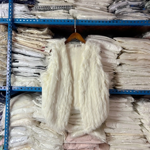 环保毛皮草无袖马甲外套女冬季叠穿保暖坎肩背心时尚气质马夹上衣