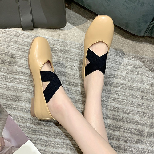 芭蕾风鞋子玛丽珍宽带软底单鞋