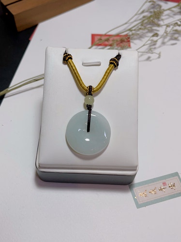 玖紫天然翡翠平安扣吊坠翡翠平安扣吊坠