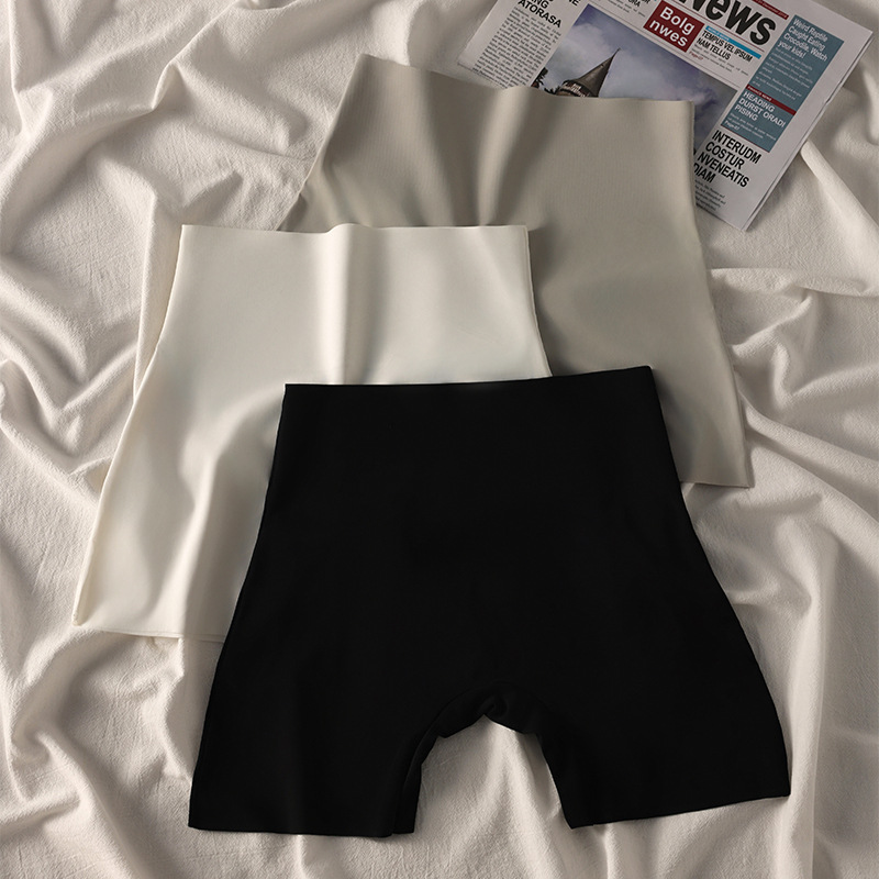 7A冰丝无痕高腰安全裤女收腹提臀抗菌内裤夏薄款透气防卷边不勒腰