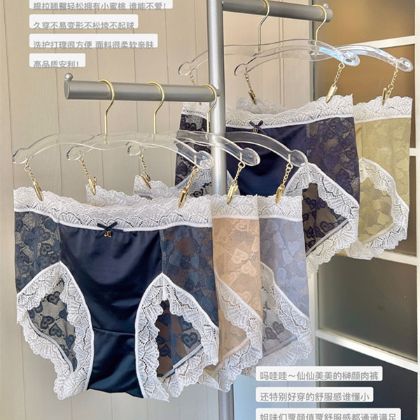 内裤女士蕾丝无痕日系少女三角裤女生纯欲透气超弹大码抖音爆款