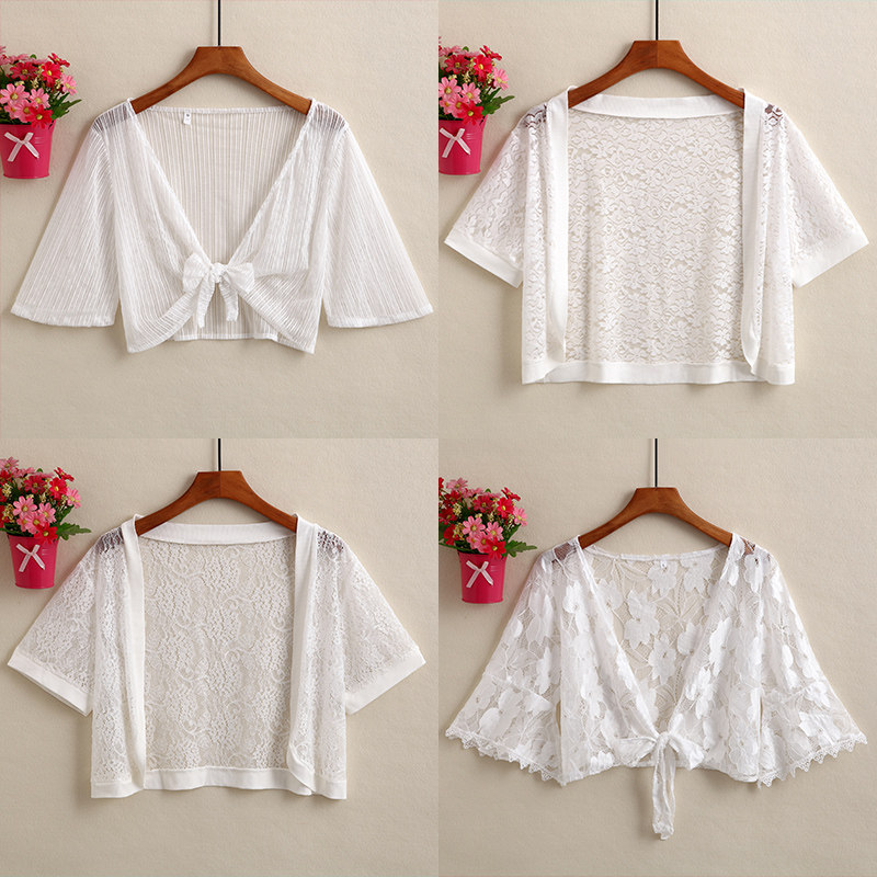 时尚小披肩外套夏季披肩外搭配裙子外套短款百搭洋气薄款短款外套