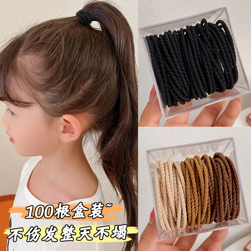 100根盒装基础头绳多款可选