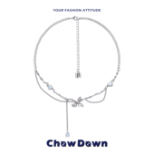 CHOWDOWN蝴蝶梦境系列吊坠锁骨链精致甜酷优雅小众新款 送礼女生