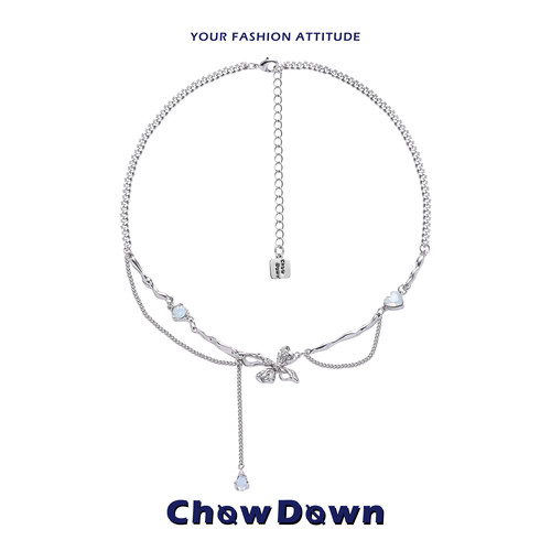 CHOWDOWN蝴蝶梦境吊坠锁骨链