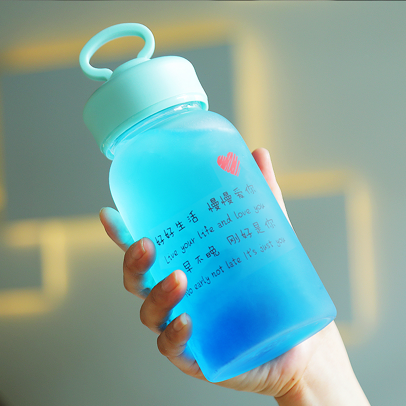玻璃水杯女生吸管杯创意杯子
