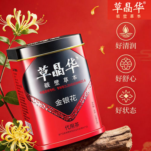 草晶华金银花甘草破壁颗粒代用茶甘草代用茶养生茶金银花JX3