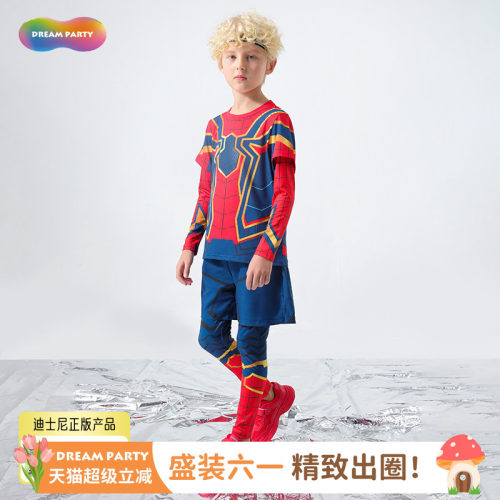 蜘蛛侠儿童夏季假两件男童套装