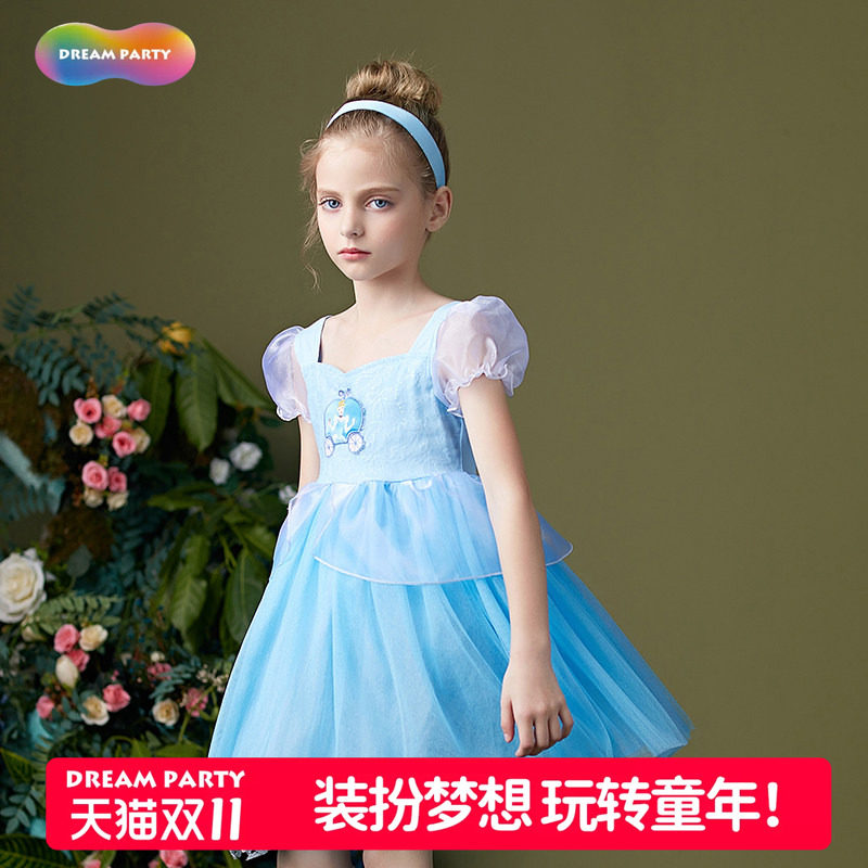 女童公主裙仙蒂舒适礼服裙