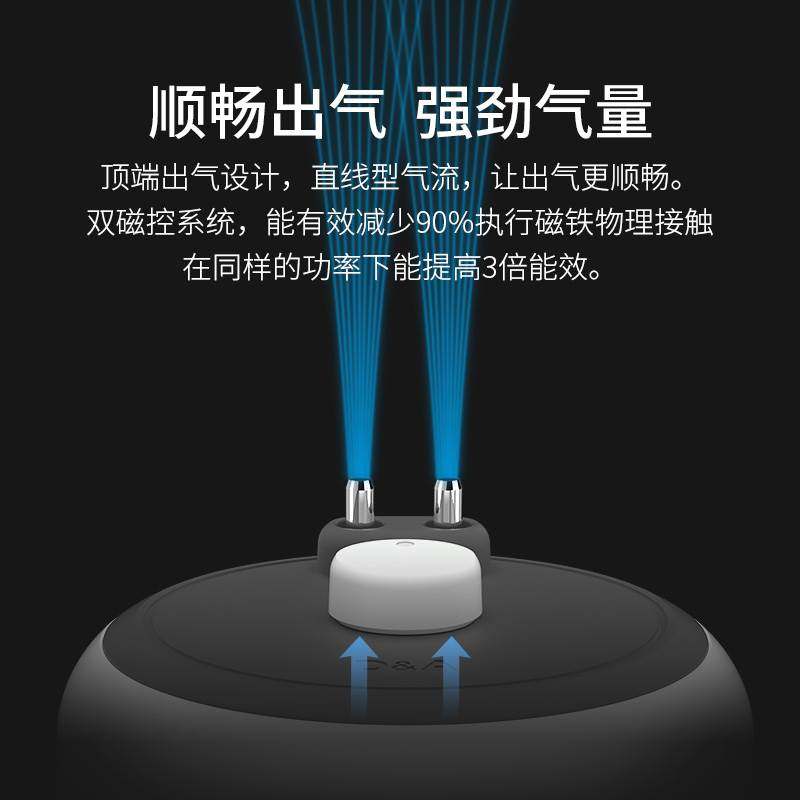 德克鱼缸氧气泵超静音小型家用充氧机交直流充电两用养鱼增氧