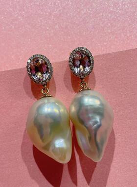 DIANA'S CHEST 戴安之爱 18k金淡水珍珠耳饰