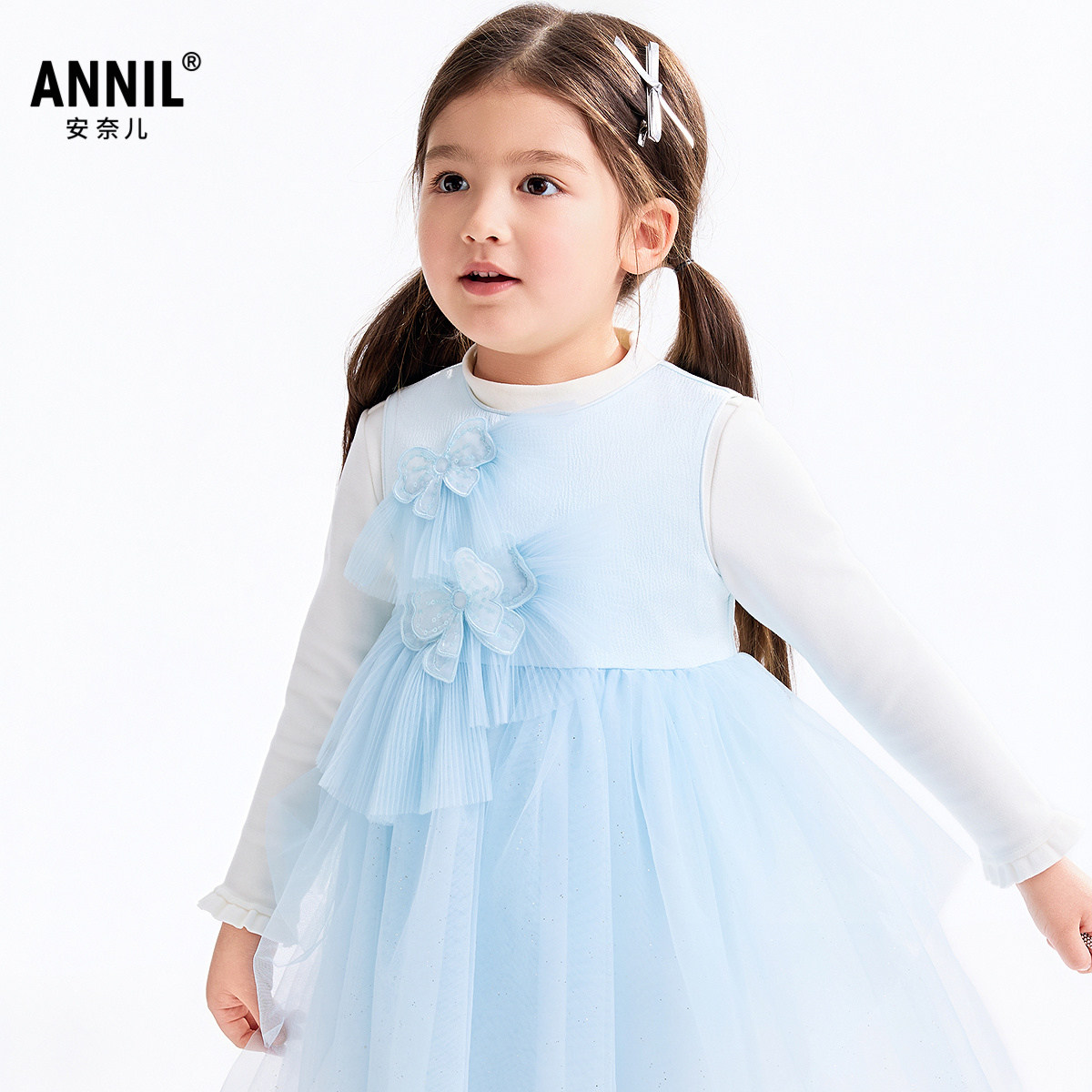 【商场同款】安奈儿童装无袖礼裙2025秋新款网纱公主裙子XG533196,童装/婴儿装/亲子装,儿童礼服,淘宝优惠券,粉丝福利购,淘宝优惠卷