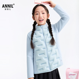 安奈儿童装男女童短款羽绒服2025冬新款