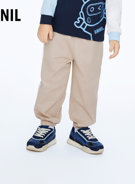 【商场同款】安奈儿童装男童裤子2024新款春运动休闲长裤XB416535