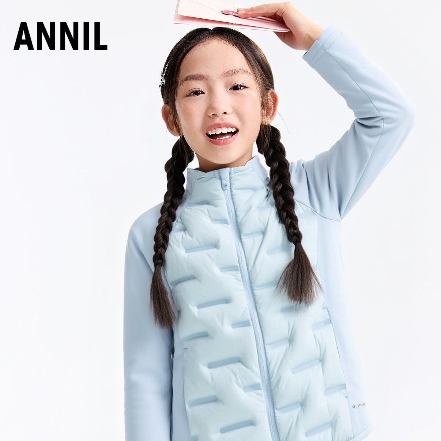【90绒子校服神器】安奈儿童装男女童短款羽绒服冬轻薄款羽绒保暖图片
