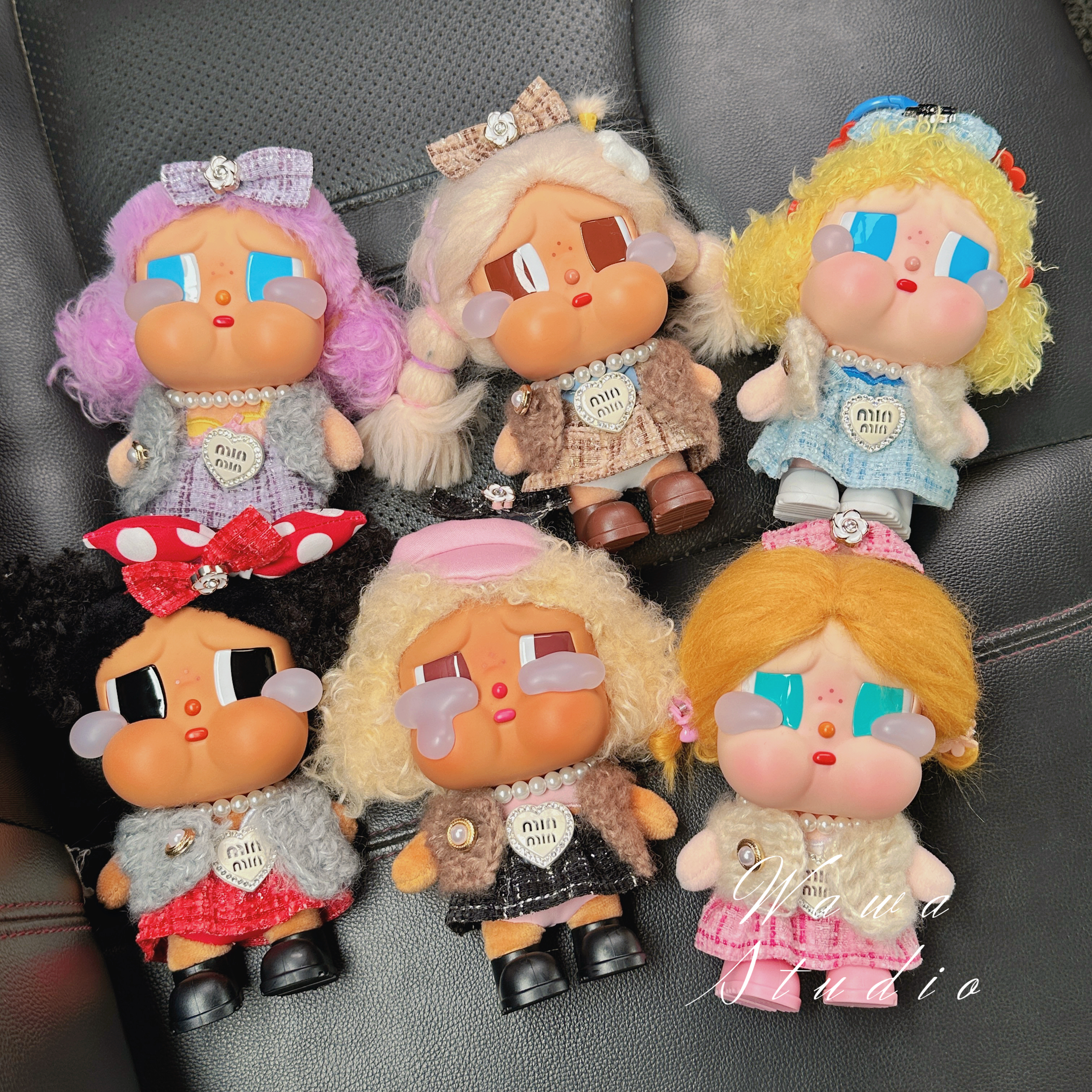 哭娃CRYBABYvacation系列搪胶毛绒吊卡甜在一起娃衣crybaby衣服