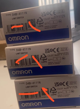 OMRON欧姆龙限位开关D4B-4111N行程开关