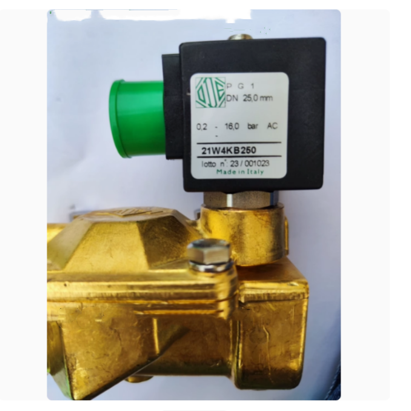 ODE电磁阀黄铜丝扣两通电磁阀常闭型21W4KB250 1寸