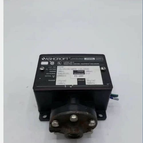 雅斯科Ashcroft 压力开关 B424S-XMD06 100 psi