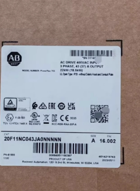 AB罗克韦尔20F11NC043JA0NNNNN 变频器