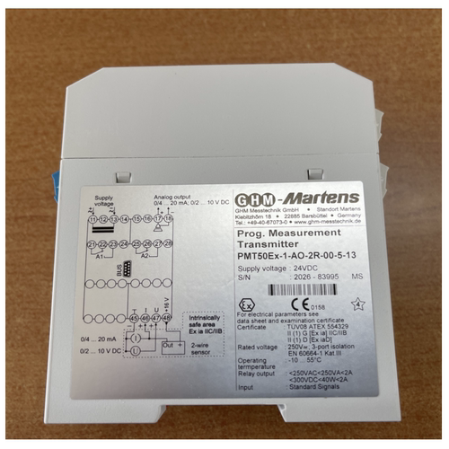 martens  PMT50Ex-1-AO-2R-00-5-13安全栅   货期9-11周