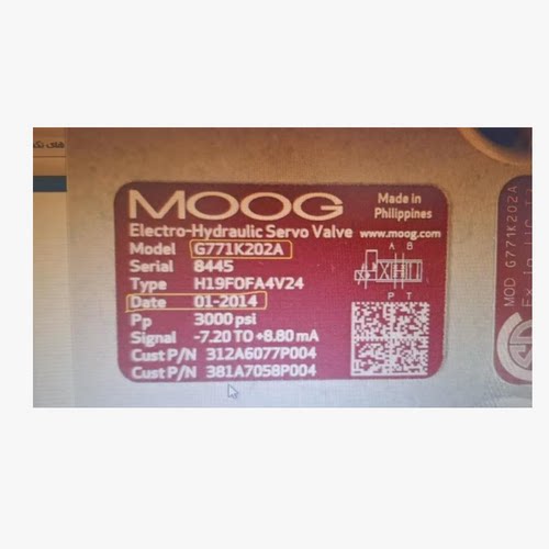MOOG穆格伺服阀G771K202A