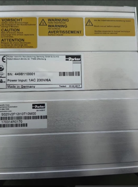 ParKer/派克X3驱动 S025V2F12I10T10M00伺服驱动器