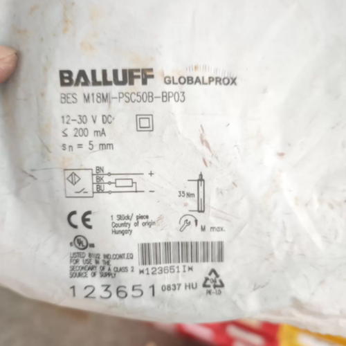 Balluff/巴鲁夫BES M18MI-PSC50B-BP03 传感器