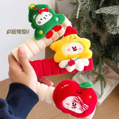 可爱毛绒门把手套防撞防静电护墙卧室通用保护套圣诞公仔创意配饰