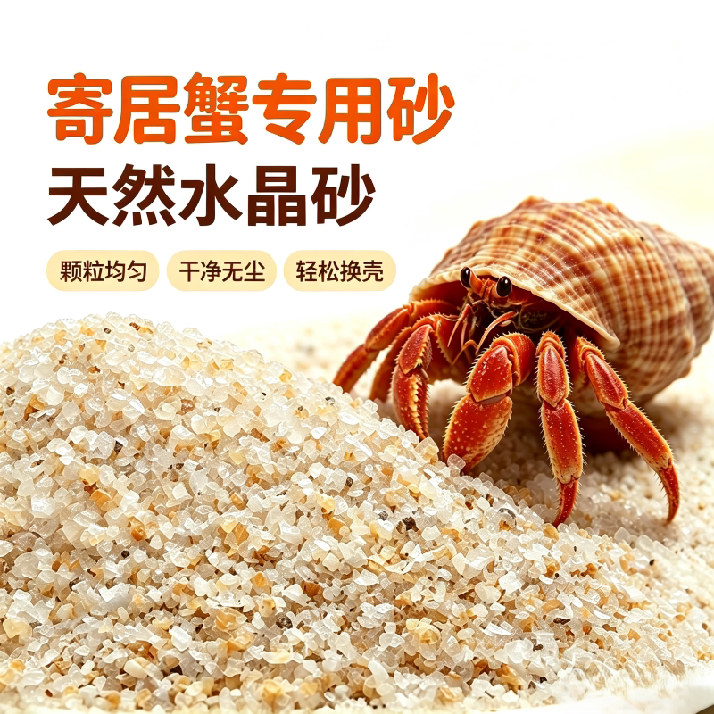 寄居蟹专用免洗纯天然造景底砂图片