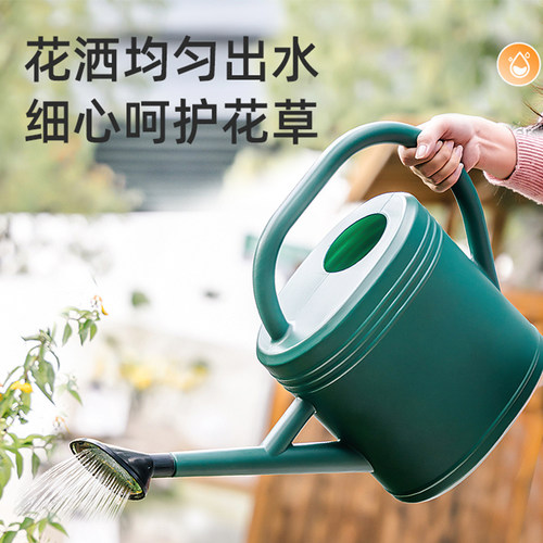 洒水壶浇花家用浇菜淋花大容量园艺洒水器长嘴小花洒喷壶浇地神器 - 封面