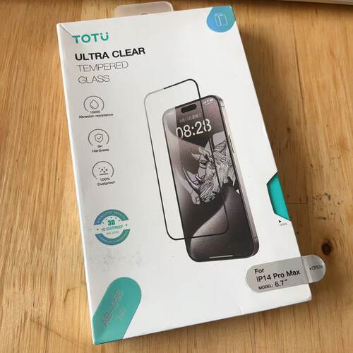TOTU拓途高清全屏覆盖手机贴膜iphone14promax钢化玻璃膜14系列屏幕保护膜听筒防尘高清膜