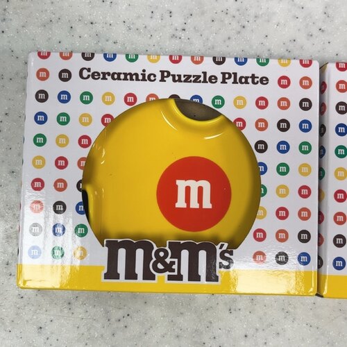 全新711便利店限定M&Ms巧克力豆豆陶瓷拼图盘子陶瓷酱油小碟味碟