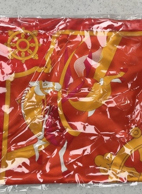 全新味全周边赠品马年定制红色丝巾新年春节方巾喜庆装饰礼物手帕